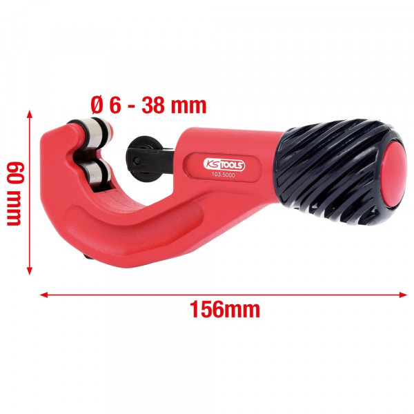 KS TOOLS Teleskop-Rohrabschneider,6-38mm
