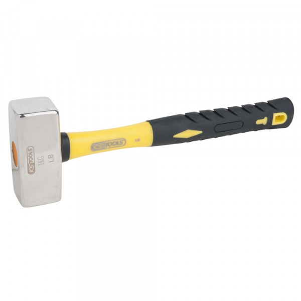 KS TOOLS Fäustel m.Fiberglasstiel,4500g EDELSTAHL