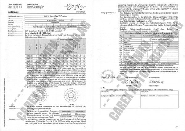 DTC-Gutachten P-989/03 zu DR-Set