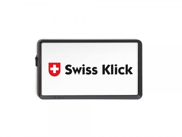 SWISS KLICK Nummernrahmen/Wechselhalter hinten