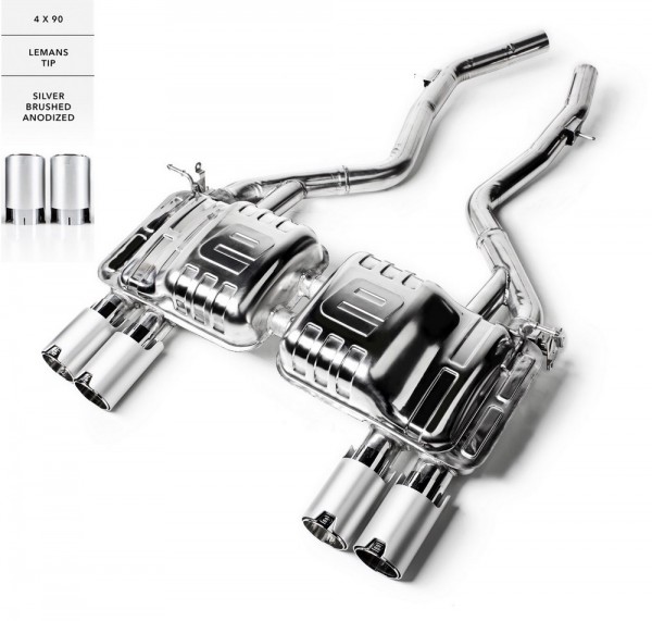 EISENMANN Anschlussrohr+Endschalldämpfer 4x90mm