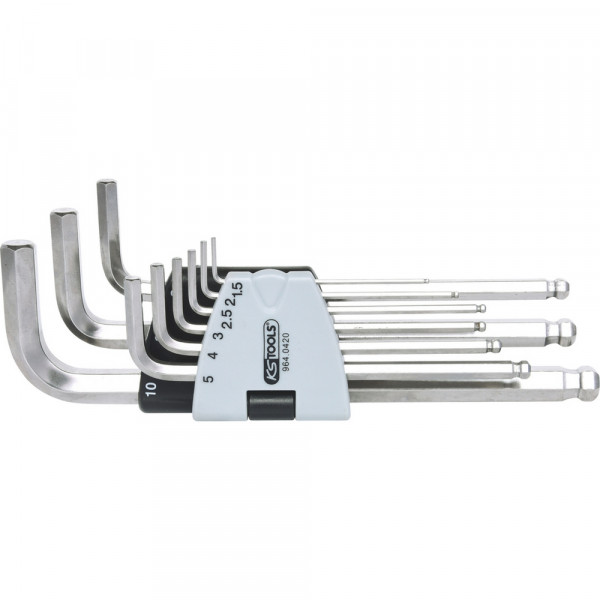KS TOOLS Innen6kant-Winkelstiftschl.-Satz 9-tlg.