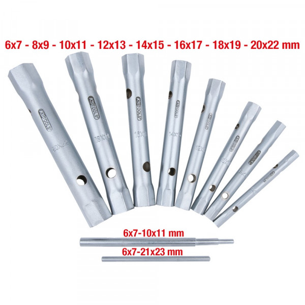 KS TOOLS Rohrsteckschlüssel-Satz, 10-tlg,