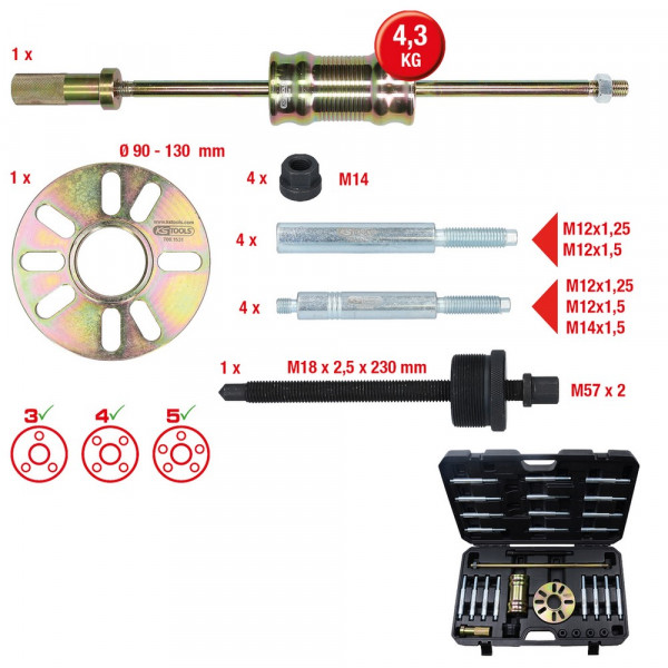 KS TOOLS Universal-Radnaben- und