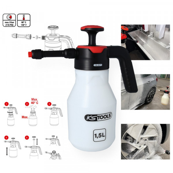 KS TOOLS Druck-Pump-Schaum-Sprüher