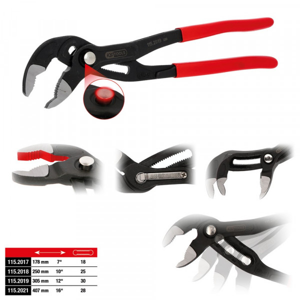 KS TOOLS Wasserpumpenzange, 407 mm