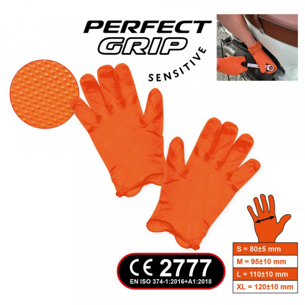 KS TOOLS Handschuhe Nitril, M, 100er Pack