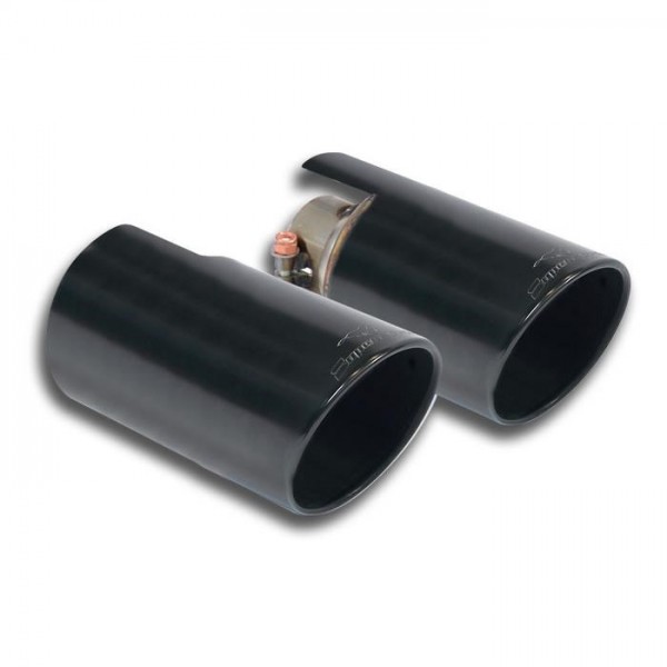 SUPERSPRINT Endrohre rechts-links BLACK O100mm