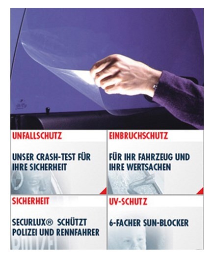 Sicherheits Scheibenfolie FIA