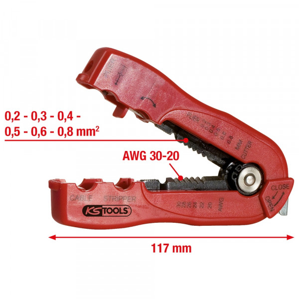 KS TOOLS Multifunktions-Abisolierwerkzeug