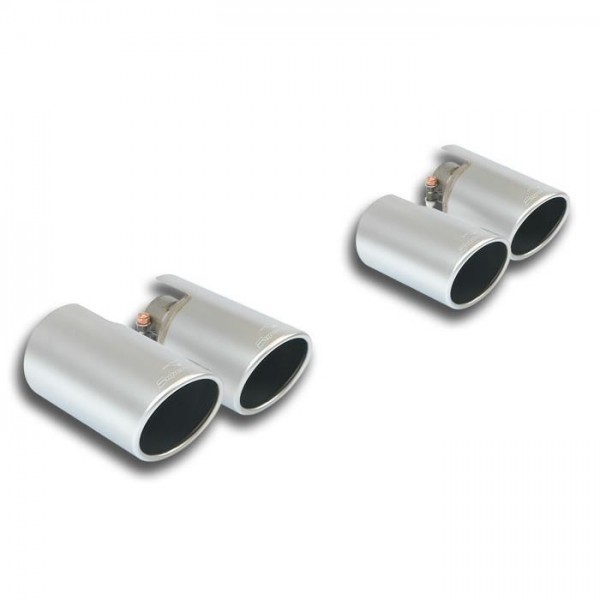 SUPERSPRINT Endrohre rechts-links "Satin" 2x90mm