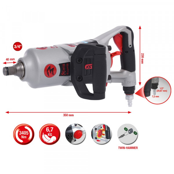 KS TOOLS 3/4" superMONSTER Schlagschrauber,