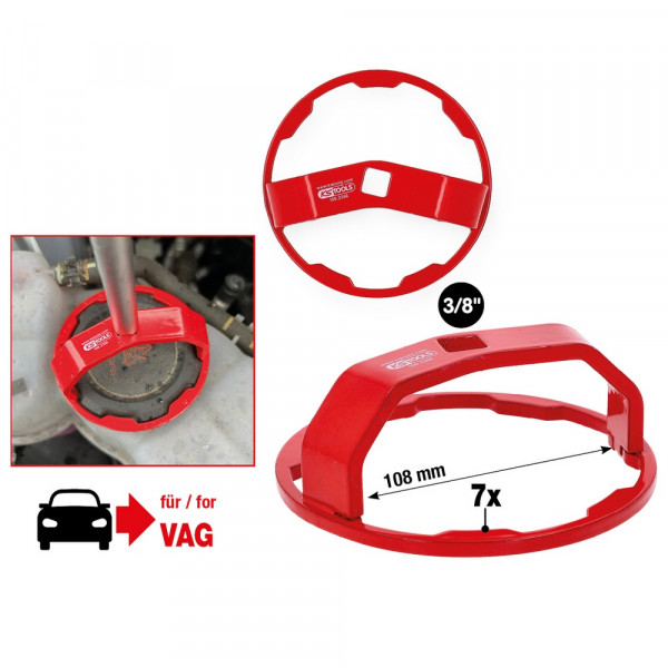KS TOOLS 3/8" Kühlerdeckel-Lösewerkzeug für VAG