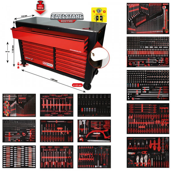 KS TOOLS Performanceplus Werkstattwagen P45