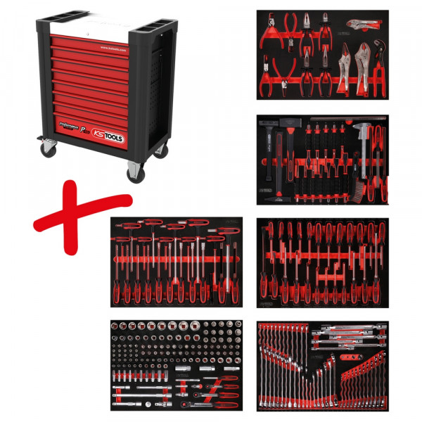 KS TOOLS PERFORMANCEplus Werkstattwagen-Satz P10