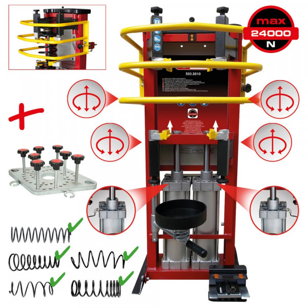 KS TOOLS Druckluft-Stand-Federspanner mit