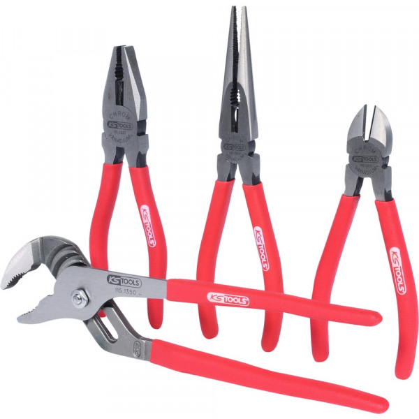 KS TOOLS Zangen-Satz,4-tlg. mit