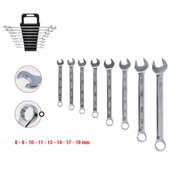 KS TOOLS Ringmaulschlüssel-Satz, abgewinkelt,