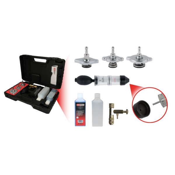 KS TOOLS CO2-Zylinderkopf-Lecktest-Satz,