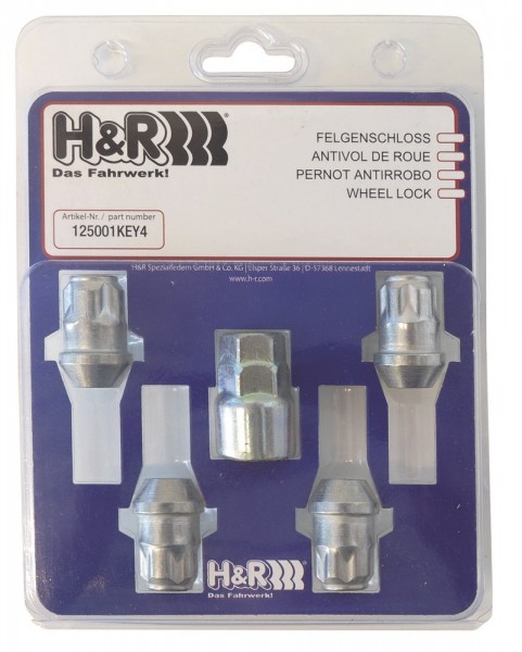 Felgenschloss-Set M12x1.50 /21 (Kegel 60)