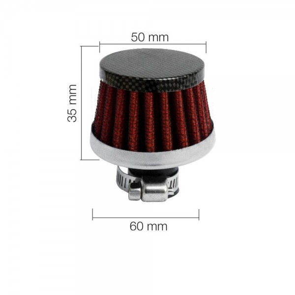 SIMONI RACING Filter Konisch Carbon (N. CH-Norm)