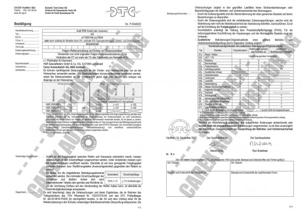 DTC-Gutachten P-9348/22 DR-Set