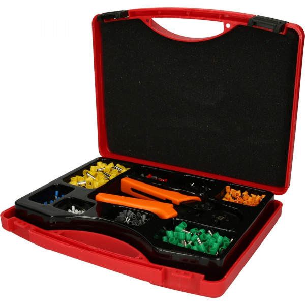KS TOOLS Sortiment Drahtendhülse m. Crimpzange