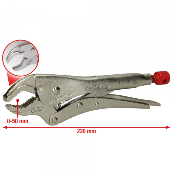 KS TOOLS Gripzange 10" GRIPfix Xtreme