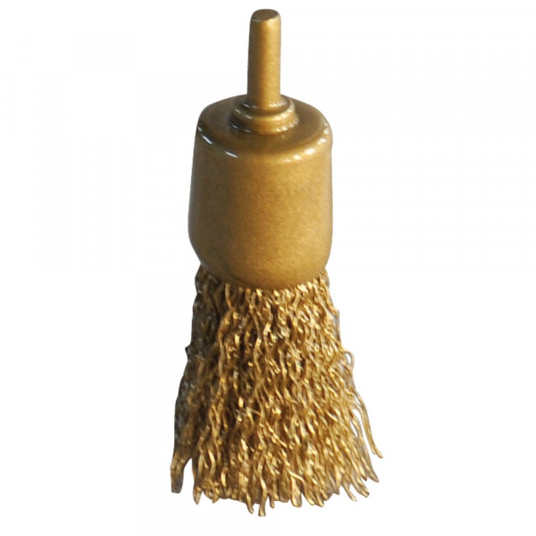 KS TOOLS BRONZE+ Pinselbürste, Draht, gewellt,