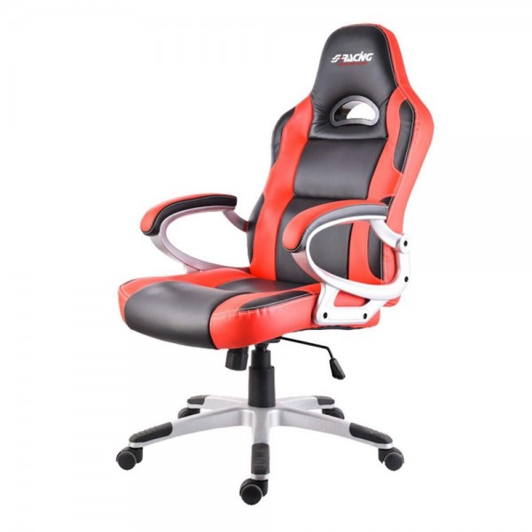 SIMONI RACING Gaming und Bürostuhl rot-schwarz
