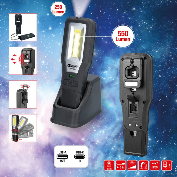 KS TOOLS Mobile Werkstatt-Handlampe,