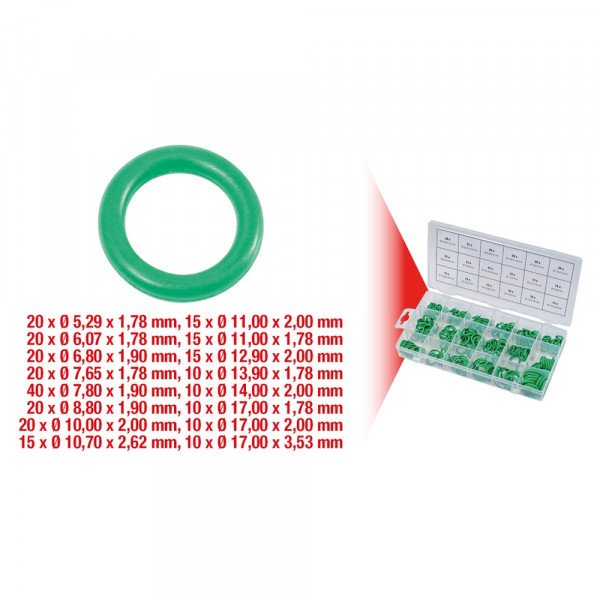 KS TOOLS Sortiment O-Ringe für Klima HNBR 270stk.
