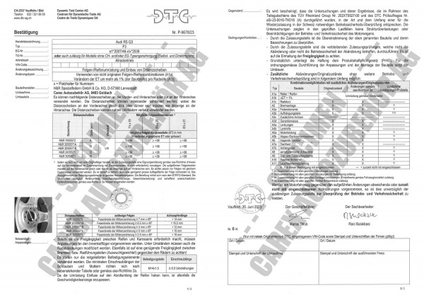 DTC-Gutachten P-9678/23 zu DR-Set