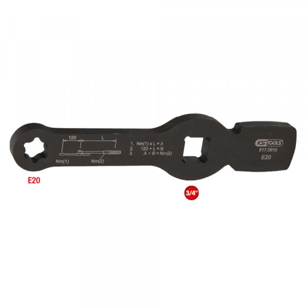 KS TOOLS 3/4" Schlag-Torx-E-Schlüssel mit 2