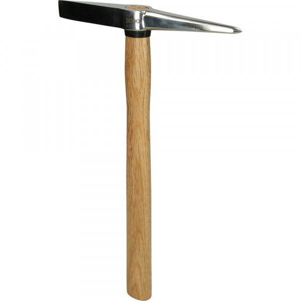 KS TOOLS Edelstahl Schweißerhammer mit Holzstil