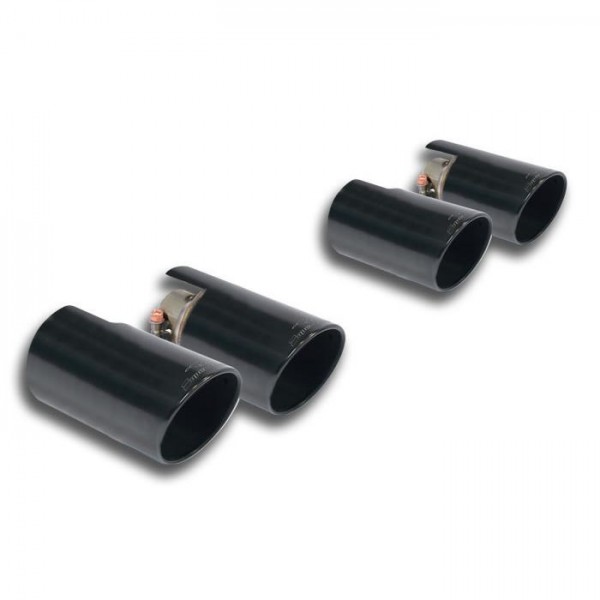 SUPERSPRINT Endrohre rechts-links "Black" 2x90mm