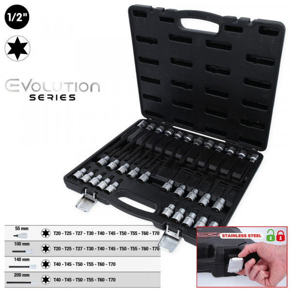 KS TOOLS 1/2" Bit-Stecknuss-Satz für Torx®