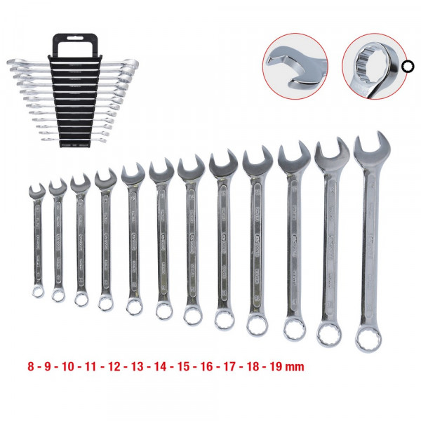 KS TOOLS Ringmaulschlüssel-Satz, abgewinkelt,