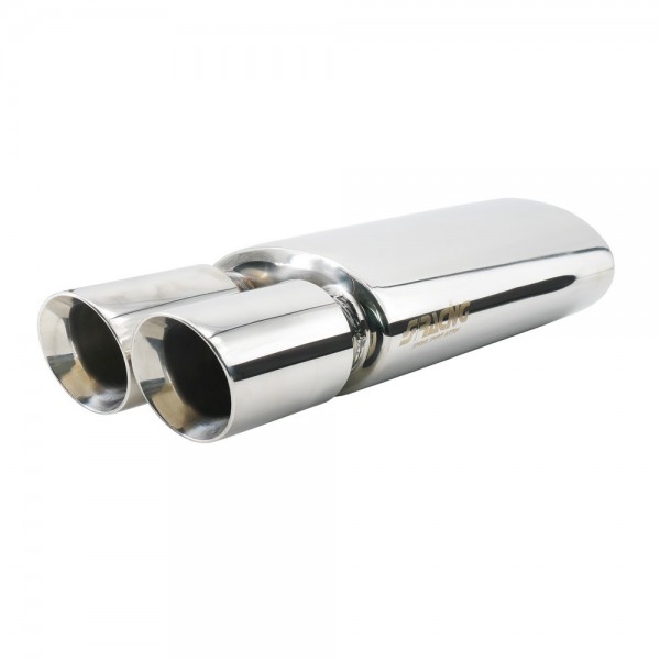 SIMONI RACING Endschalldämpfer 2x76mm Edelstahl