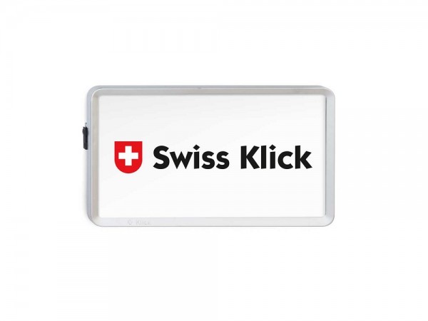 SWISS KLICK Nummernrahmen/Wechselhalter hinten