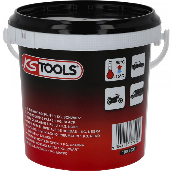 KS TOOLS Reifenmontagepaste 1 kg, schwarz