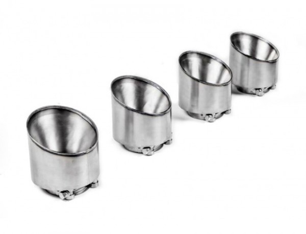 TUBISTYLE Edelstahl Endrohr 120mm Titan finish