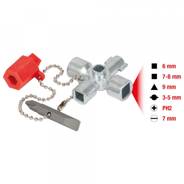 KS TOOLS Mini-Schaltschrankschlüssel, 42mm