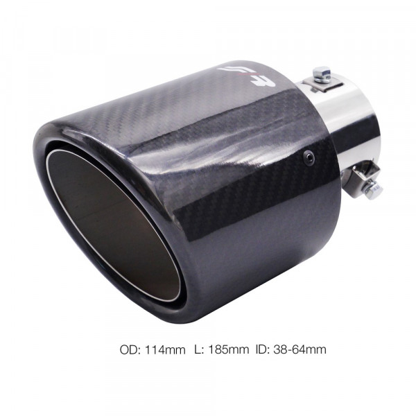 SIMONI RACING Endrohrblende 114mm Carbon