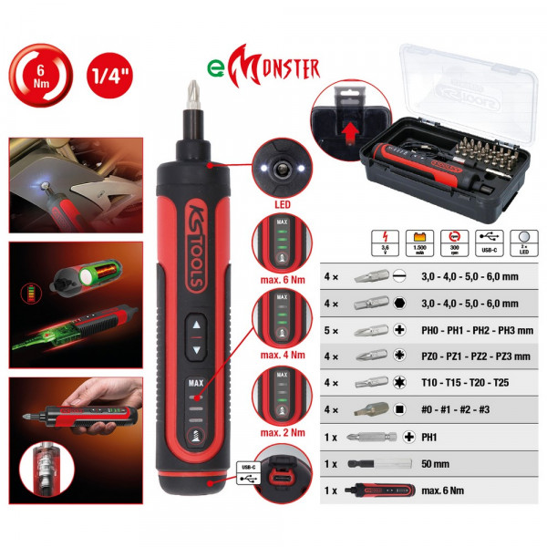 KS TOOLS eMONSTER 1/4"