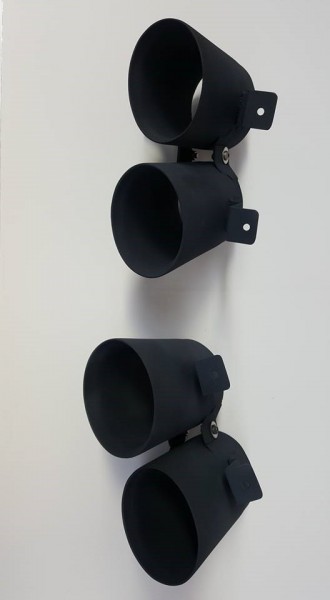 TUBISTLYE kit Endrohre 105x78mm Ceramic Black matt
