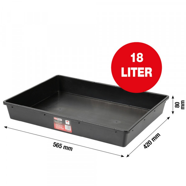 KS TOOLS Mehrzweckwanne, 18 Liter, extra flach