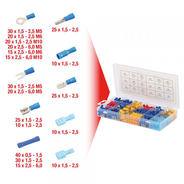 KS TOOLS Sortiment Quetschverbinder, 360tlg.