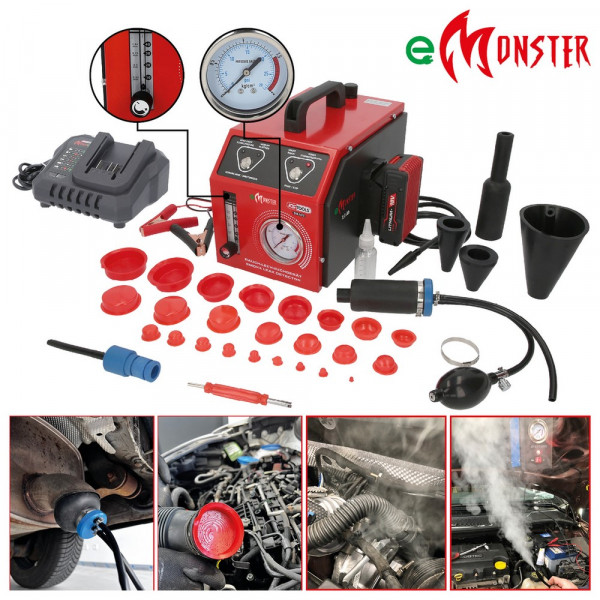 KS TOOLS Nebelmaschine zur Lecksuche, mit 2