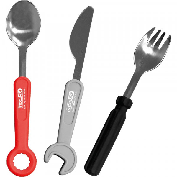 KS TOOLS KS-Tools Kinder-Besteck-Set 3-tlg